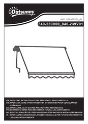Outsunny 840-239V00 Manual