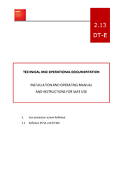 SELT Refleksol 85 MA Installation And Operating Manual