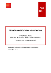SELT Pergola SB400 Installation Manual