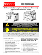 Hohner CHM Series Operation And Maintenance Manual