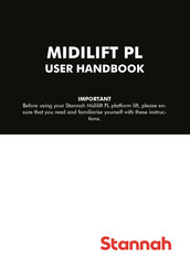 Stannah MIDILIFT PL User Handbook Manual