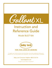 Baby Lock BLGT18A Instruction And Reference Manual