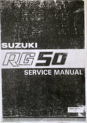 Suzuki RG50 Service Manual