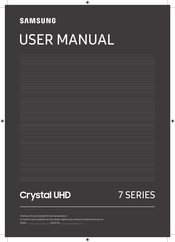 Samsung Crystal UHD 7 GU58TU7199U User Manual
