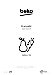 Beko CNG6686V User Manual
