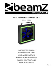 Beamz LED Twister 400 Fan RGB DMX Instruction Manual