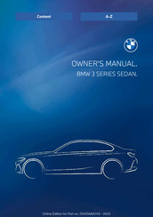 BMW 3 SEDAN 2023 Series Owner's Manual