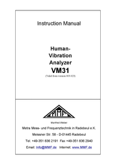 MMF VM31 Instruction Manual