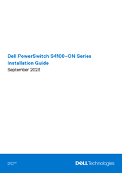 Dell PowerSwitch S4148U-ON Installation Manual
