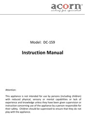 Acorn DC-159 Instruction Manual