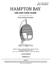 HAMPTON BAY GCS09061K Use And Care Manual