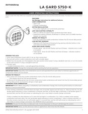 Dormakaba 5750-K User Operating Instructions