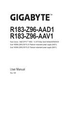 Gigabyte R183-Z96-AAD1 User Manual