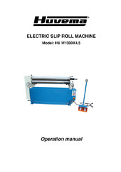 Huvema HU W1300X4,5 Operation Manual