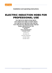 Lotus PCIWT-74ETDX Installation And Operating Instructions Manual
