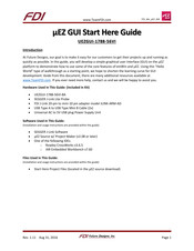 FDI UEZGUI-1788-56VI Start Here Manual