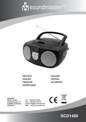 SOUNDMASTER SCD1400SW Manual