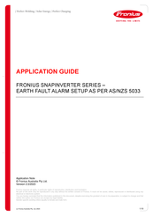 Fronius SNAPINVERTER Series Application Manual