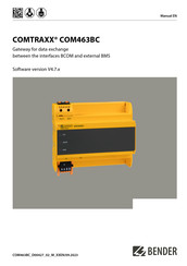Bender COMTRAXX COM463BC Manual