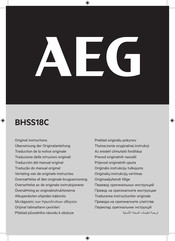 AEG BHSS18C Original Instructions Manual
