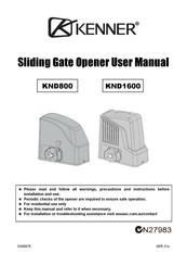 Kenner KND800 User Manual