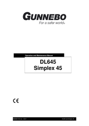 Gunnebo Simplex 45 Operation And Maintenance Manual