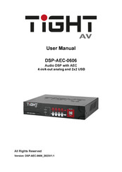 TiGHT AV DSP-AEC-0606 User Manual