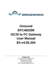 Bridgeworks Oresund EFC402200 User Manual