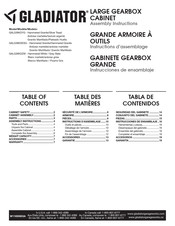 Gladiator GALG36KDZW Assembly Instructions Manual