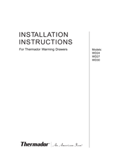 Thermador WD24 Installation Instructions Manual