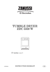 Electrolux ZANUSSI ZDC 5350 W Instruction Booklet