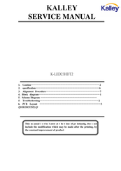 Kalley K-LED23HDT2 Service Manual