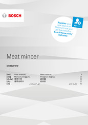 Bosch MUMS2EW30G User Manual