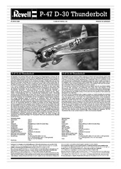 REVELL P-47 D-30 Thunderbolt Manual