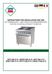 RM SPQT-780-11 E Instructions For Installation And Use Manual
