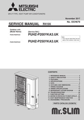 Mitsubishi Electric Mr.SLIM PUHZ-P250YKA3 Service Manual