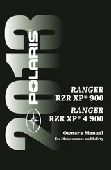 Polaris RANGER RZR XP 4 900 2013 Owner's Manual For Maintenance And Safety