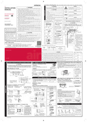 Hitachi RAC-E60YHAB Instruction Manual