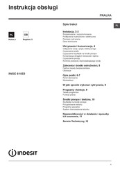 Indesit IWSE 61053 Instructions For Use Manual