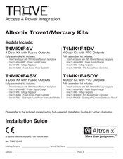 Altronix Trove T1MK1F4V Installation Manual