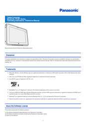 Panasonic FZ-M1 Series Operating Instructions - Reference Manual