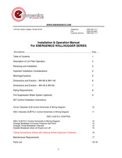 Energenics WH-80 Installation & Operation Manual