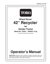 Toro Wheel Horse Recycler 78355 Operator's Manual