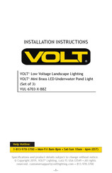 Volt VUL-6703 BBZ Series Installation Instructions