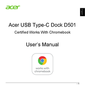 Acer USB Type-C Dock D501 User Manual