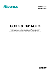 Hisense 43A21EXTS Quick Setup Manual