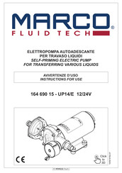 Marco UP14/E 12/24V Instructions For Use Manual