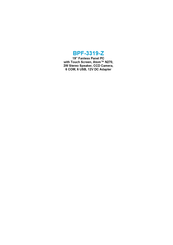BOSER Technology BPF-3319-Z Instructions Manual