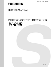 Toshiba W-614R Service Manual