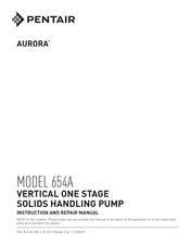 Pentair AURORA 654A Instruction And Repair Manual